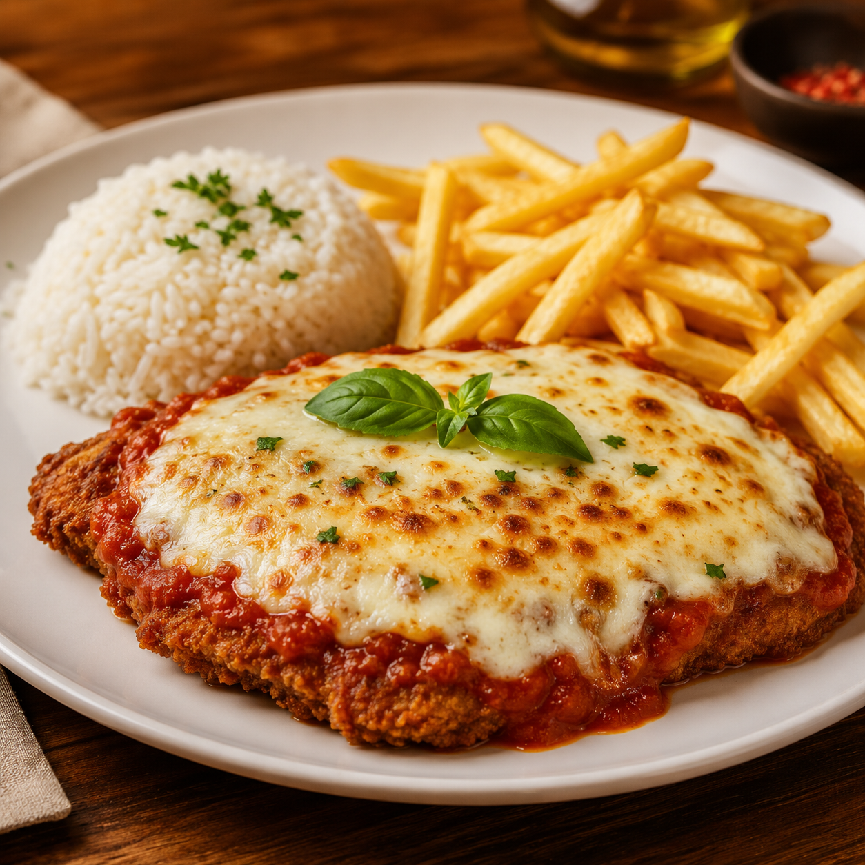Bife à parmegiana