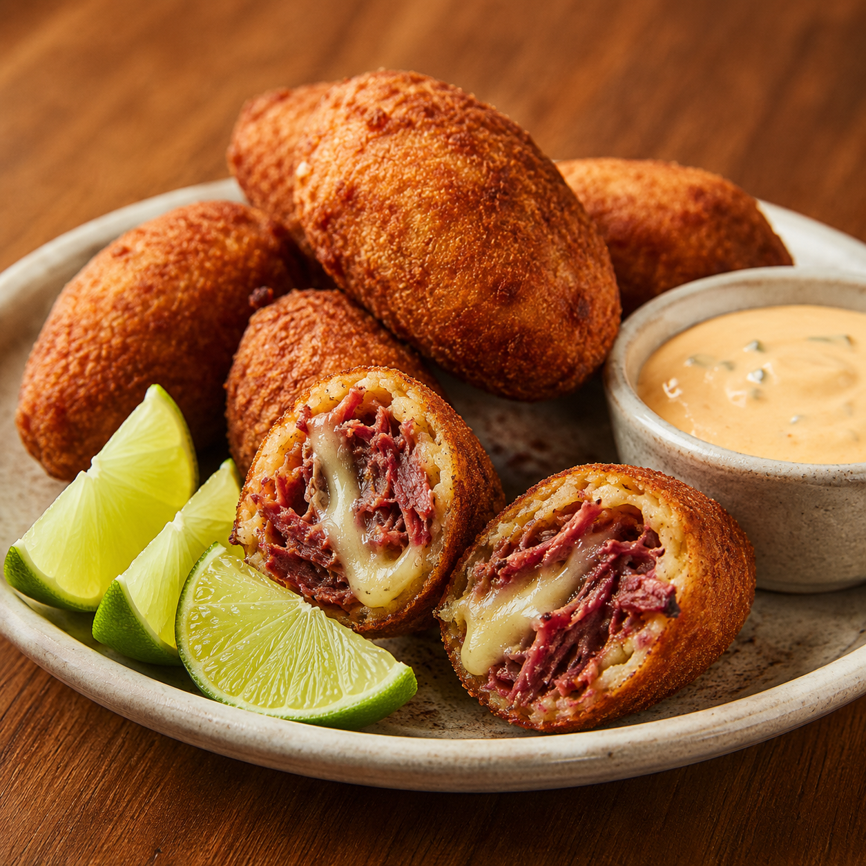 Bolinho de carne seca